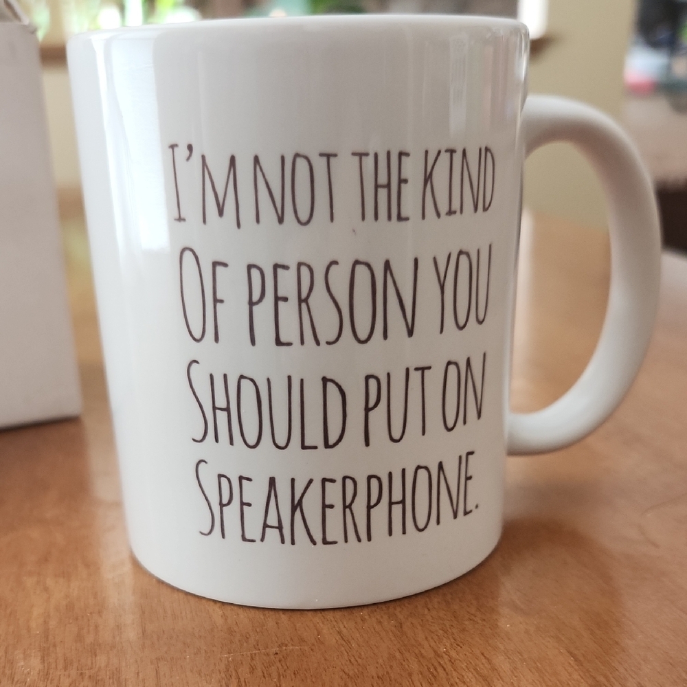 White Mug with Humorous Quote